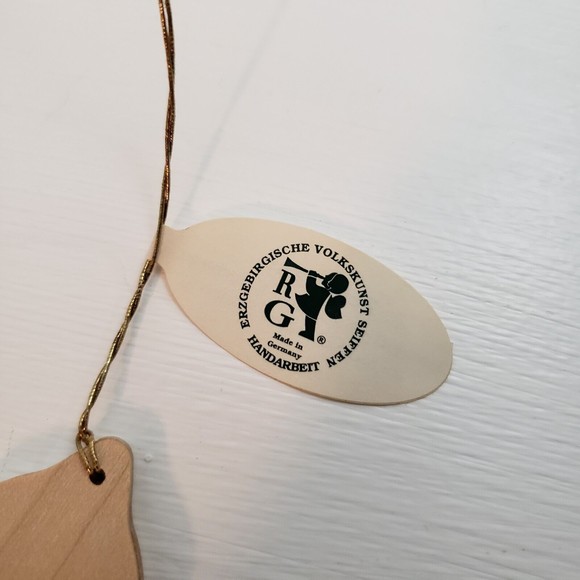 Richard Glaesser Handmade Wooden Ornament- Deer with Tree - Picture 3 of 3